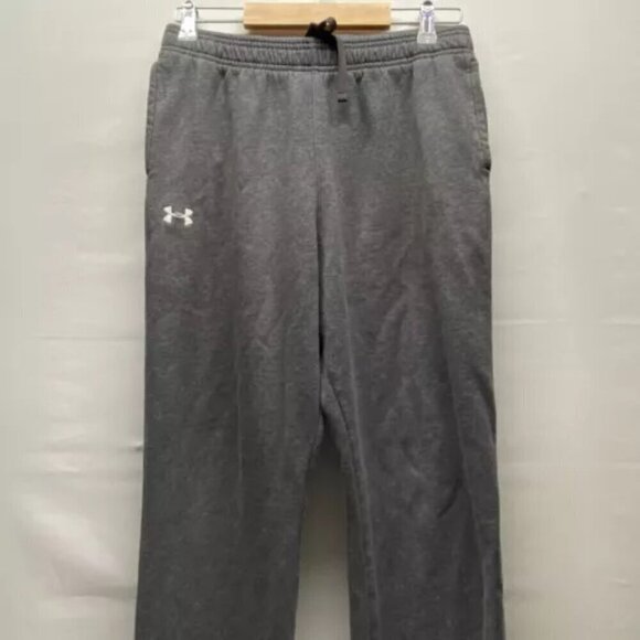 Under Armour Cold Gear Sweat Pants Youth XL Grey Loose Fit Athletic Sports Wear - Picture 2 of 12